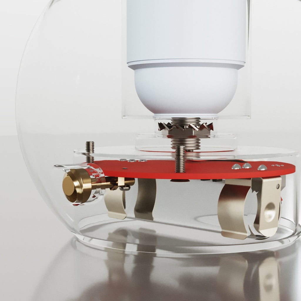 Elektronischer Bausatz für batteriebetriebene 5V-USB‑C‑Lampen mit glatten E27-Lampenfassungen – Weiß – Ansicht 4
