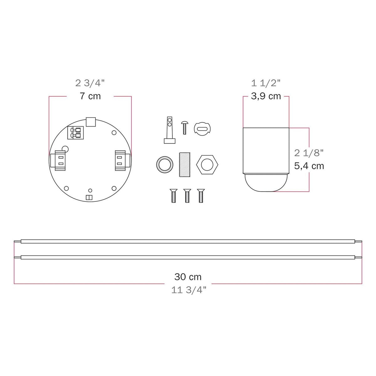Elektronischer Bausatz für batteriebetriebene 5V‑USB‑C‑Lampen mit glatter E27‑Lampenfassungen – Schwarz – Ansicht 7