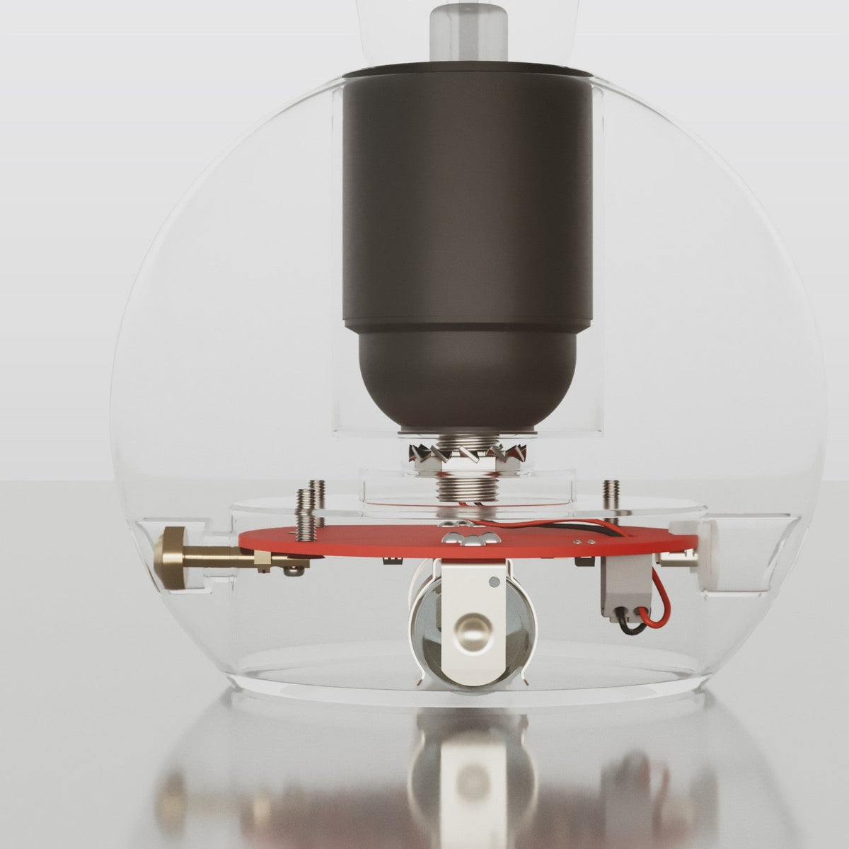 Elektronischer Bausatz für batteriebetriebene 5V‑USB‑C‑Lampen mit glatter E27‑Lampenfassungen – Schwarz – Ansicht 3