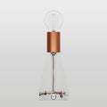 Elektronischer Bausatz für batteriebetriebene 5V-USB‑C‑Lampen mit E27-Lampenfassungen – Satin-Kupfer – Ansicht 2