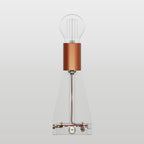 Elektronischer Bausatz für batteriebetriebene 5V-USB‑C‑Lampen mit E27-Lampenfassungen – Satin-Kupfer – Ansicht 2