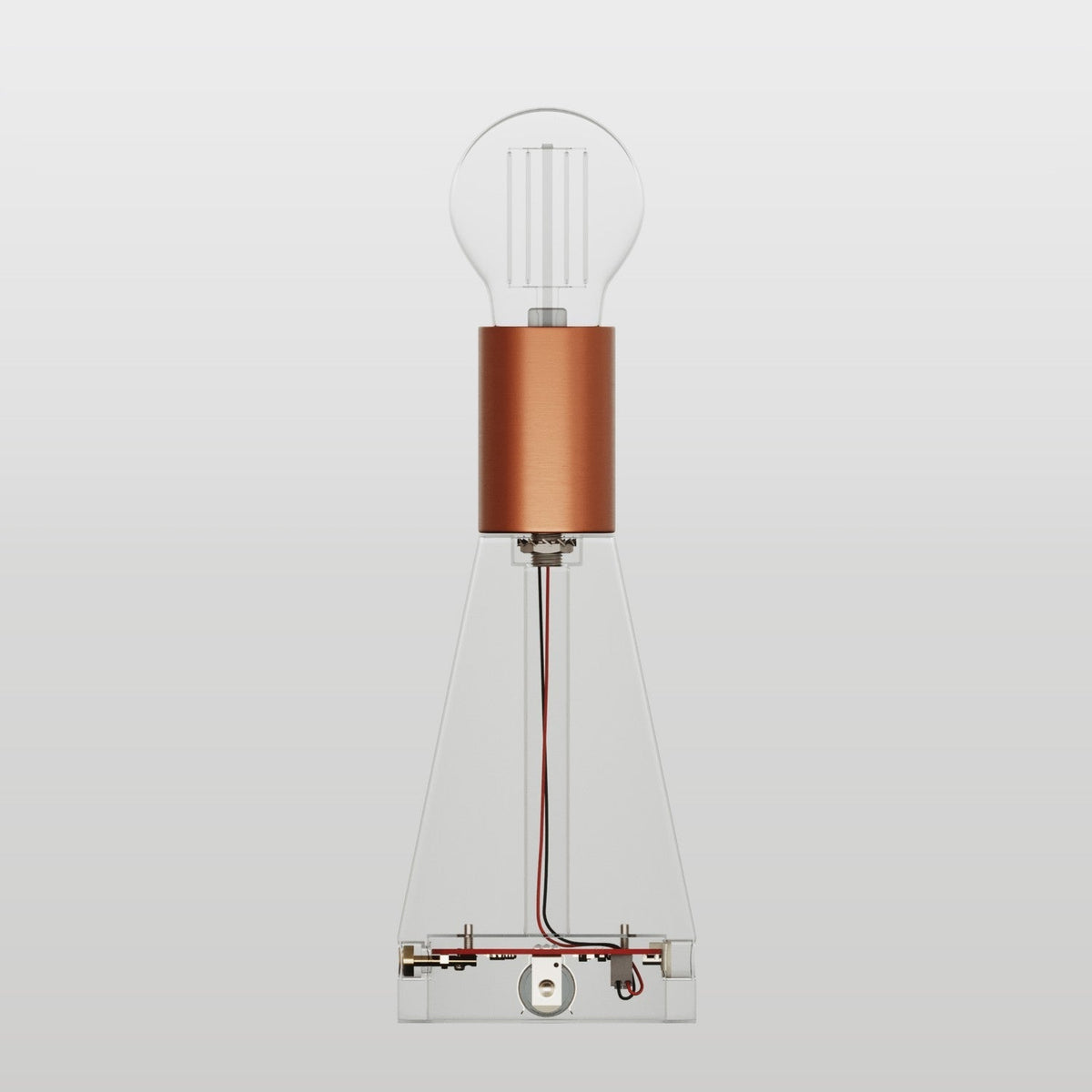 Elektronischer Bausatz für batteriebetriebene 5V-USB‑C‑Lampen mit E27-Lampenfassungen – Satin-Kupfer – Ansicht 2