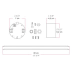 Elektronischer Bausatz für batteriebetriebene 5V-USB‑C‑Lampen mit E27-Lampenfassungen – Satin-Kupfer – Ansicht 6