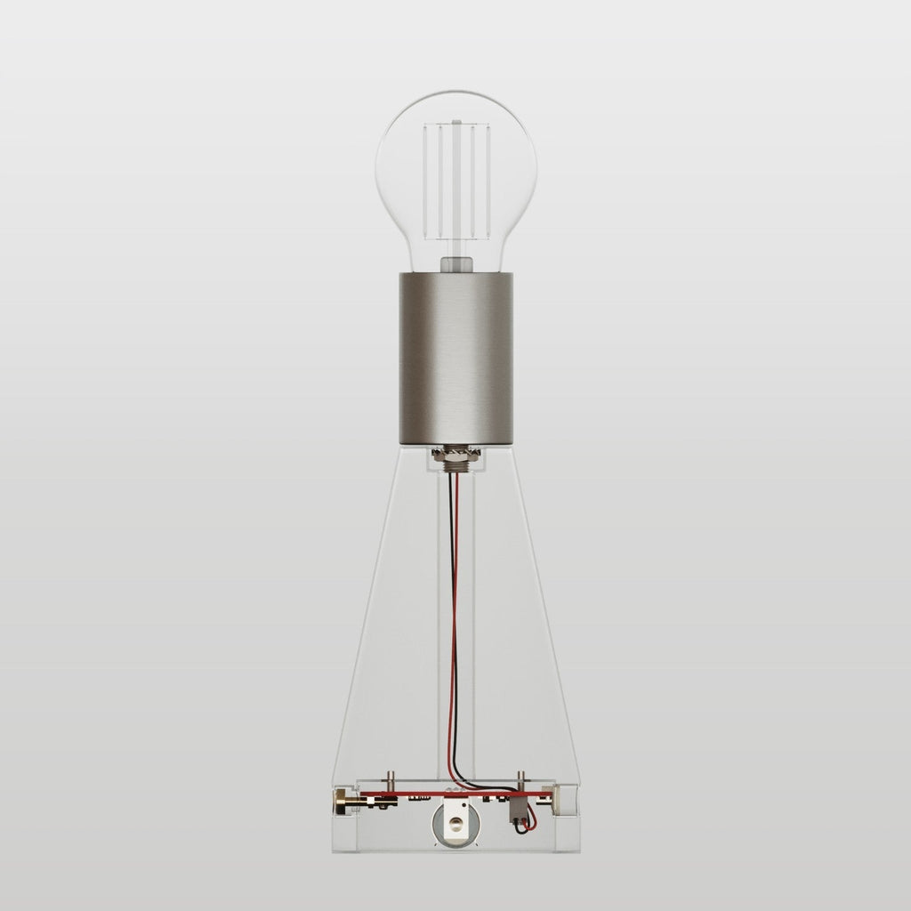 Elektronischer Bausatz für batteriebetriebene 5V‑USB‑C‑Lampen mit E27‑Lampenfassungen – Satiniertes Titan – Ansicht 2