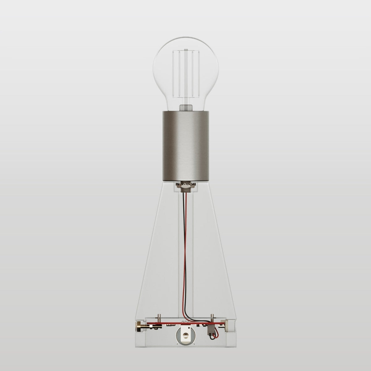 Elektronischer Bausatz für batteriebetriebene 5V‑USB‑C‑Lampen mit E27‑Lampenfassungen – Satiniertes Titan – Ansicht 2