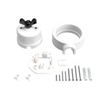 Schalter/Wechsler-Kit mit Flügelmutter und Basis für Creative-Tubes aus weißem Porzellan – Ansicht 31