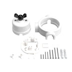 Schalter/Wechsler-Kit mit Flügelmutter und Basis für Creative-Tubes aus weißem Porzellan – Ansicht 46
