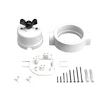 Schalter/Wechsler-Kit mit Flügelmutter und Basis für Creative-Tubes aus weißem Porzellan – Ansicht 41
