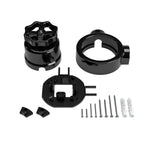 Schalter-/Wechsler-Kit mit Drehknopf und Sockel für Creative-Tubes in schwarzer Porzellan – Ansicht 36