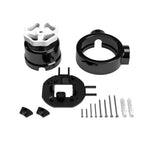 Schalter-/Wechsler-Kit mit Drehknopf und Sockel für Creative-Tubes in schwarzer Porzellan – Ansicht 10
