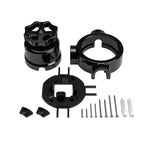 Schalter-/Wechsler-Kit mit Drehknopf und Sockel für Creative-Tubes in schwarzer Porzellan – Ansicht 46