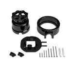 Schalter-/Wechsler-Kit mit Drehknopf und Sockel für Creative-Tubes in schwarzer Porzellan – Ansicht 31