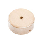 Kit Mini zylindrischer Lampenbaldachin aus Holz mit 1 zentralem Loch – Neutral – Ansicht 2
