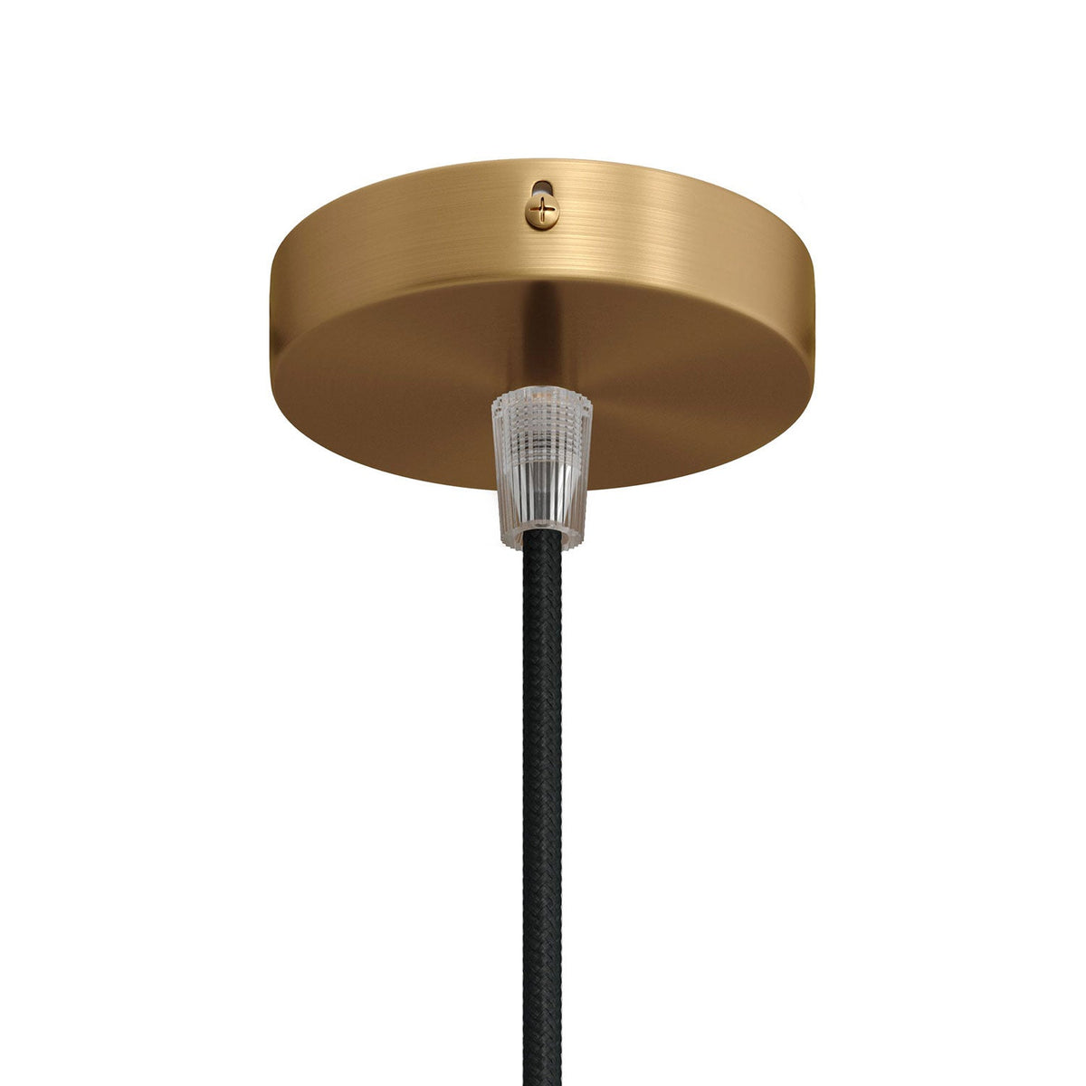 Mini-Zylinderrosetten-Set aus Metall mit 1 zentralem Loch – Satinbronze