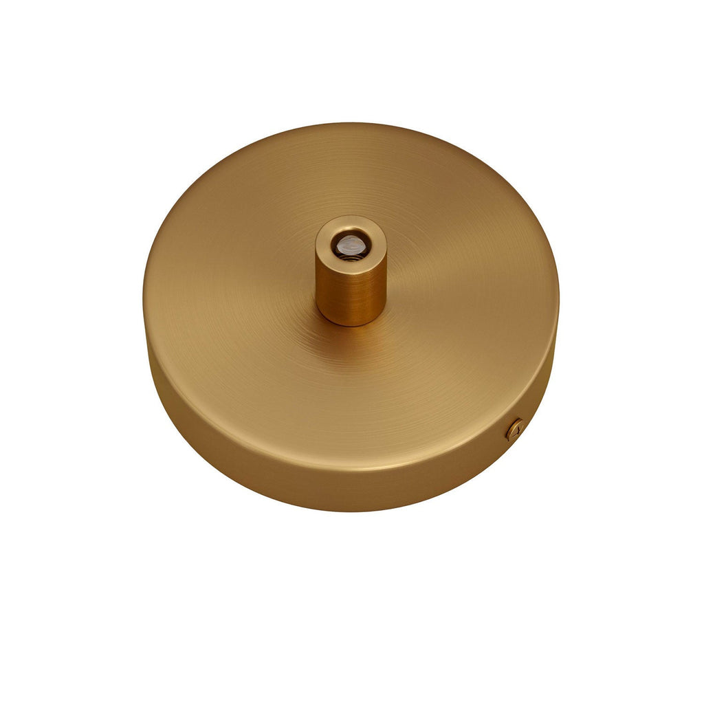 Mini-Zylinderrosetten-Set aus Metall mit 1 zentralem Loch – Satinbronze – Ansicht 6