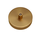 Mini-Zylinderrosetten-Set aus Metall mit 1 zentralem Loch – Satinbronze – Ansicht 6