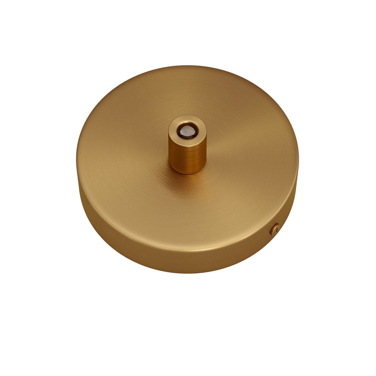 Mini-Zylinderrosetten-Set aus Metall mit 1 zentralem Loch – Satinbronze – Ansicht 6