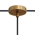 Mini Zylinder-Baldachin-Set aus Metall mit 1 zentralem und 2 seitlichen Löchern – Satinbronze – Ansicht 5