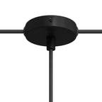 Mini-Baldachin-Metallkit mit 1 zentralem und 2 seitlichen Löchern – Schwarz – Ansicht 5