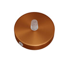 Mini-zylindrisches Metall-Baldachin-Kit mit 1 mittigem und 2 seitlichen Löchern – Satin-Kupfer – Ansicht 2