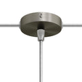 Mini-Zylinderbaldachin-Kit aus Metall mit 1 zentralem und 2 seitlichen Löchern – Satin-Titanium