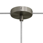 Mini-Zylinderbaldachin-Kit aus Metall mit 1 zentralem und 2 seitlichen Löchern – Satin-Titanium – Ansicht 5