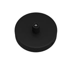 Mini-Kit Rosone aus Metall, zylindrisch mit einem mittleren Loch – Schwarz – Ansicht 6