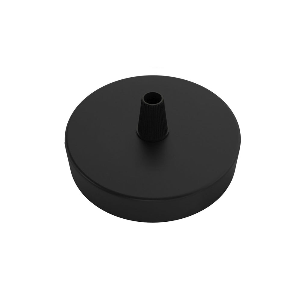 Mini-Kit Rosone aus Metall, zylindrisch mit einem mittleren Loch – Schwarz – Ansicht 2