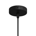 Mini-Kit Rosone aus Metall, zylindrisch mit einem mittleren Loch – Schwarz