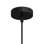 Mini-Kit Rosone aus Metall, zylindrisch mit einem mittleren Loch – Schwarz