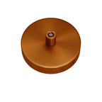 Mini-Baldachinset zylindrisch aus Metall mit 1 mittigem Loch – Satin-Kupfer – Ansicht 6