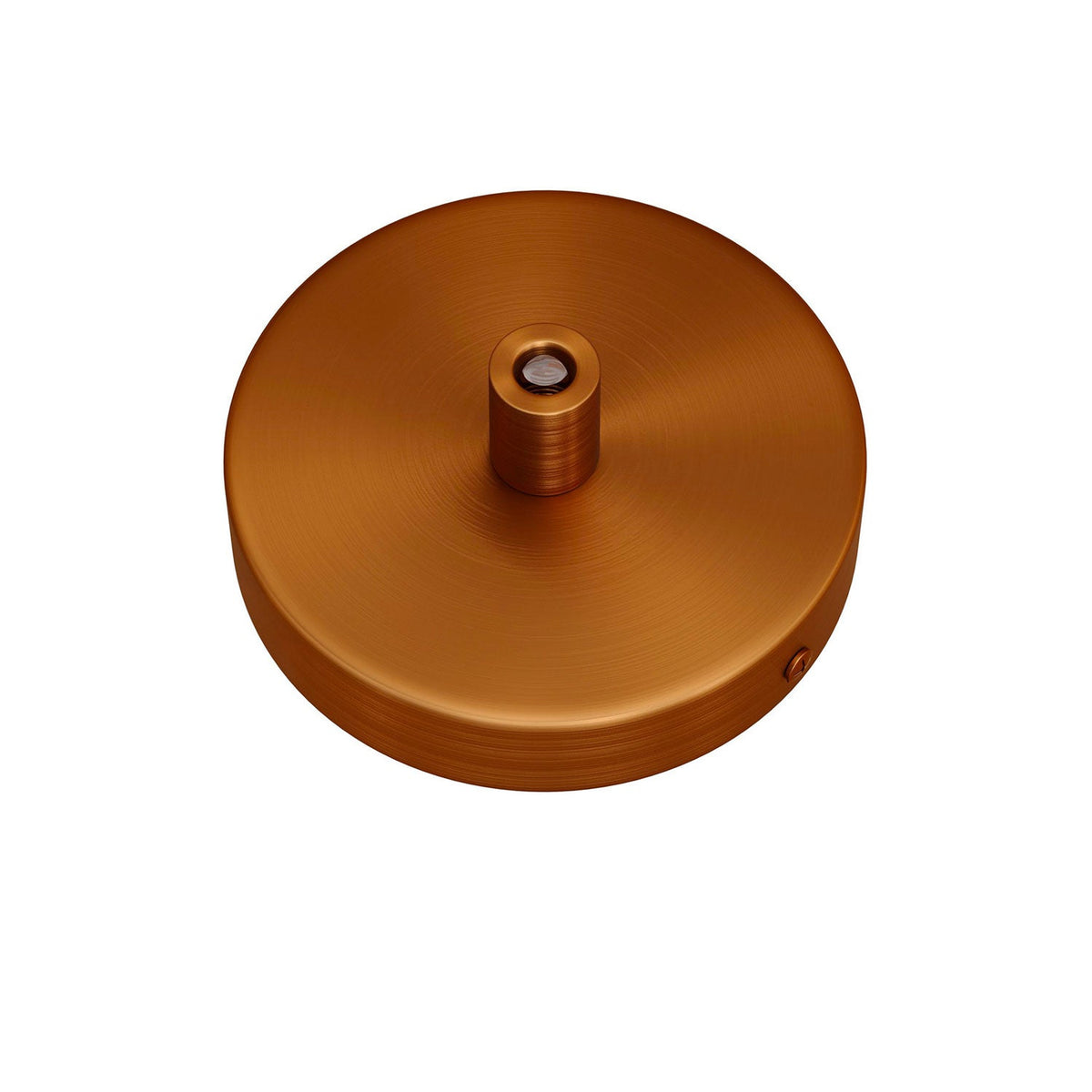 Mini-Baldachinset zylindrisch aus Metall mit 1 mittigem Loch – Satin-Kupfer – Ansicht 6