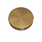 Mini-Rosetten-Kit Zylinderform aus Metall mit 4 seitlichen Löchern (Anschlussdose) – Bronze satiniert – Ansicht 2