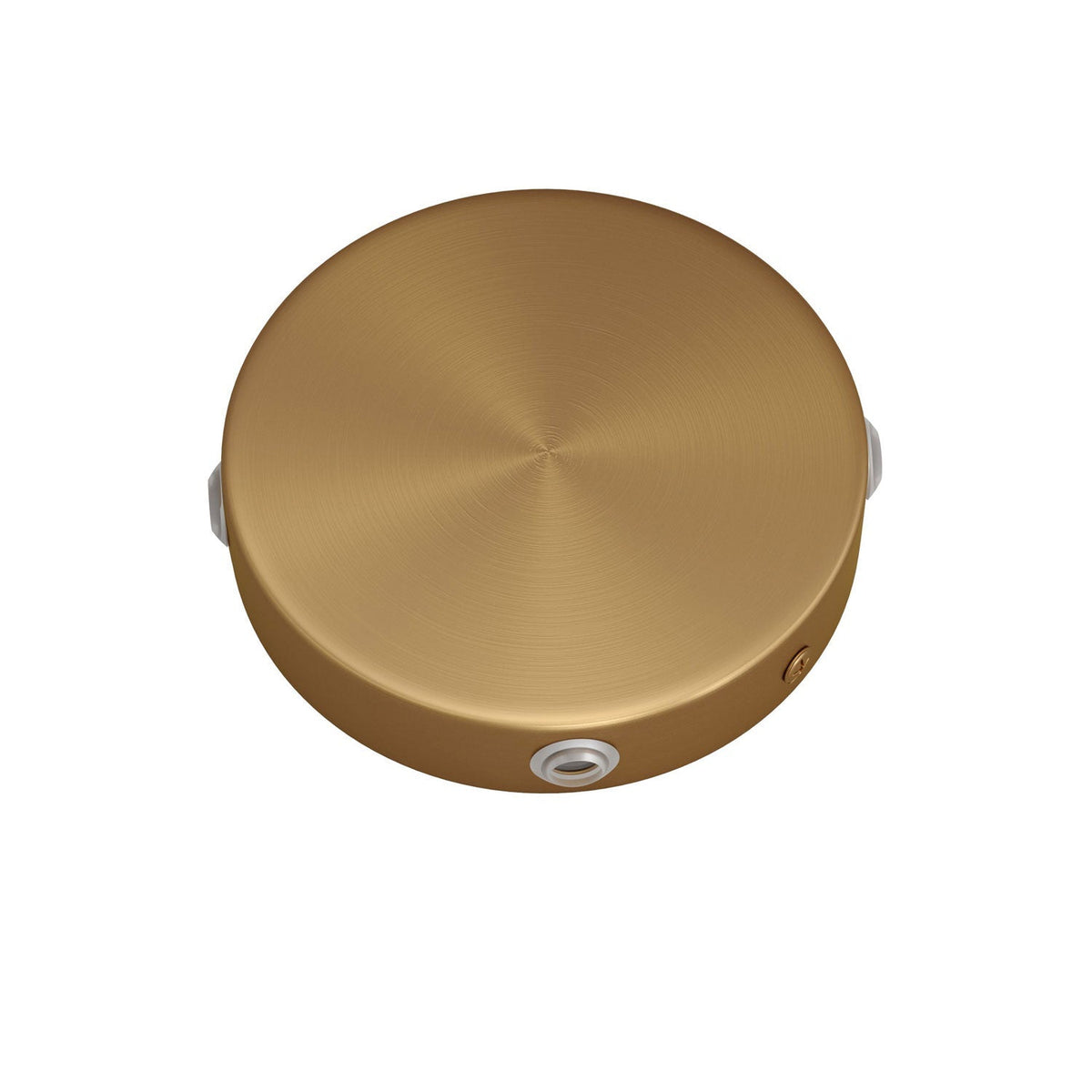 Mini-Rosetten-Kit Zylinderform aus Metall mit 4 seitlichen Löchern (Anschlussdose) – Bronze satiniert – Ansicht 2