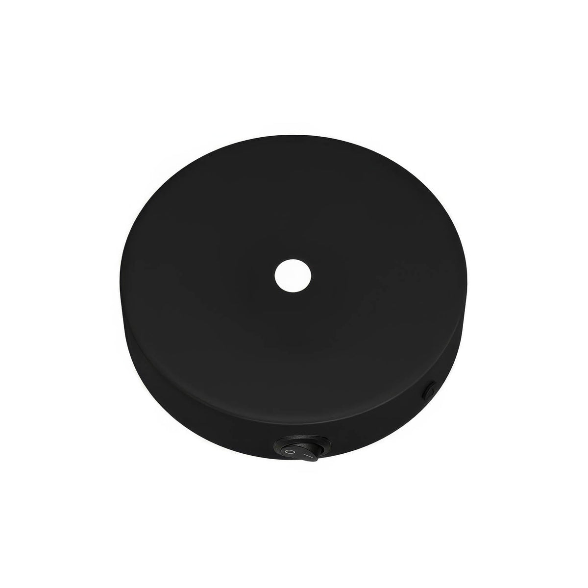 Kit Mini-Lampenbaldachin zylindrisch aus Metall mit Schalter – Schwarz – Ansicht 2