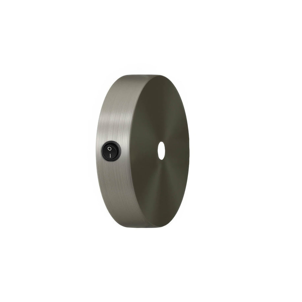 Kit Mini-Lampenbaldachin aus Metall mit Schalter – Satiniertes Titan