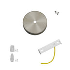 Kit Mini-Lampenbaldachin aus Metall mit Schalter – Satiniertes Titan – Ansicht 3