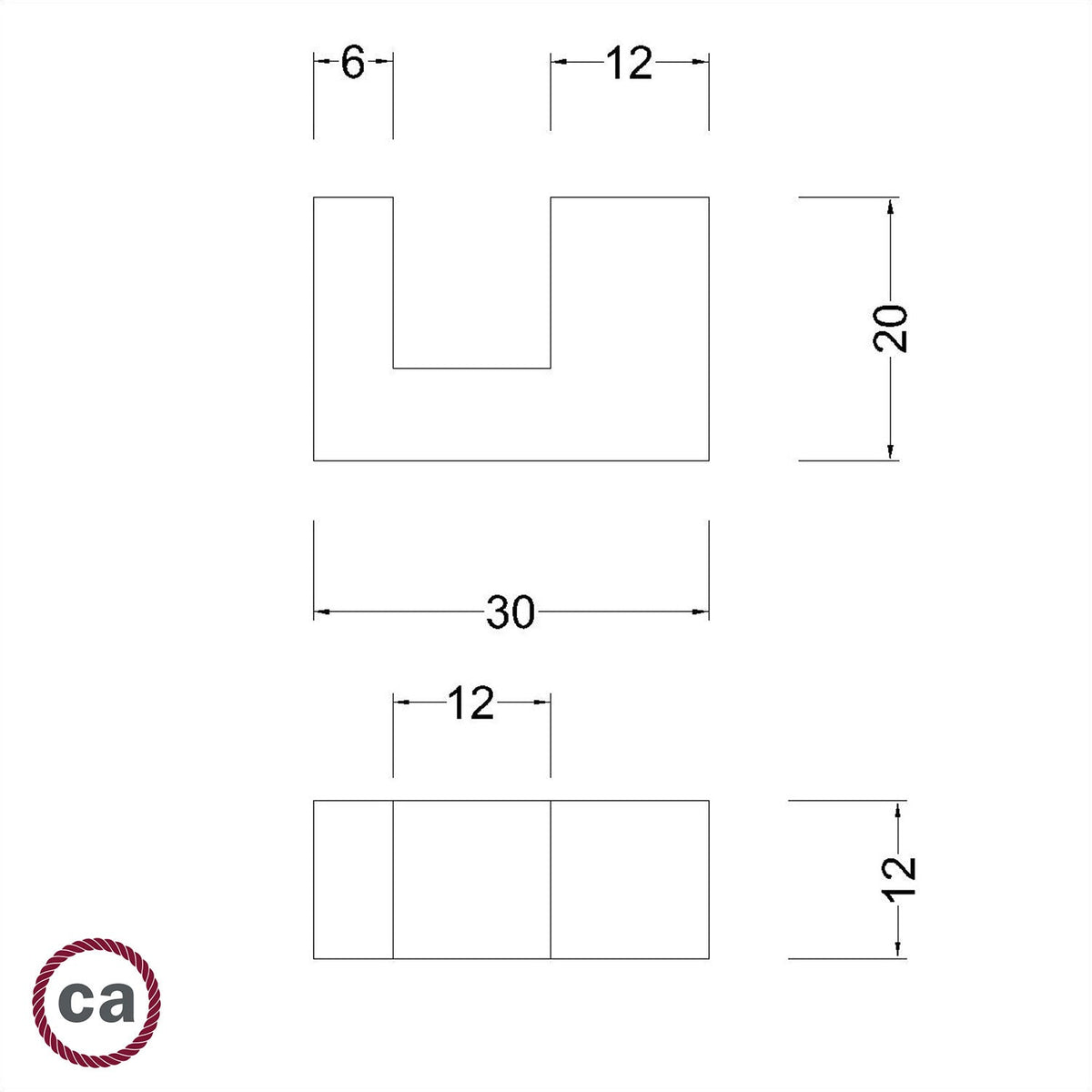 Holzfüße-Set, Tischlampenfuß – Neutral – Ansicht 5