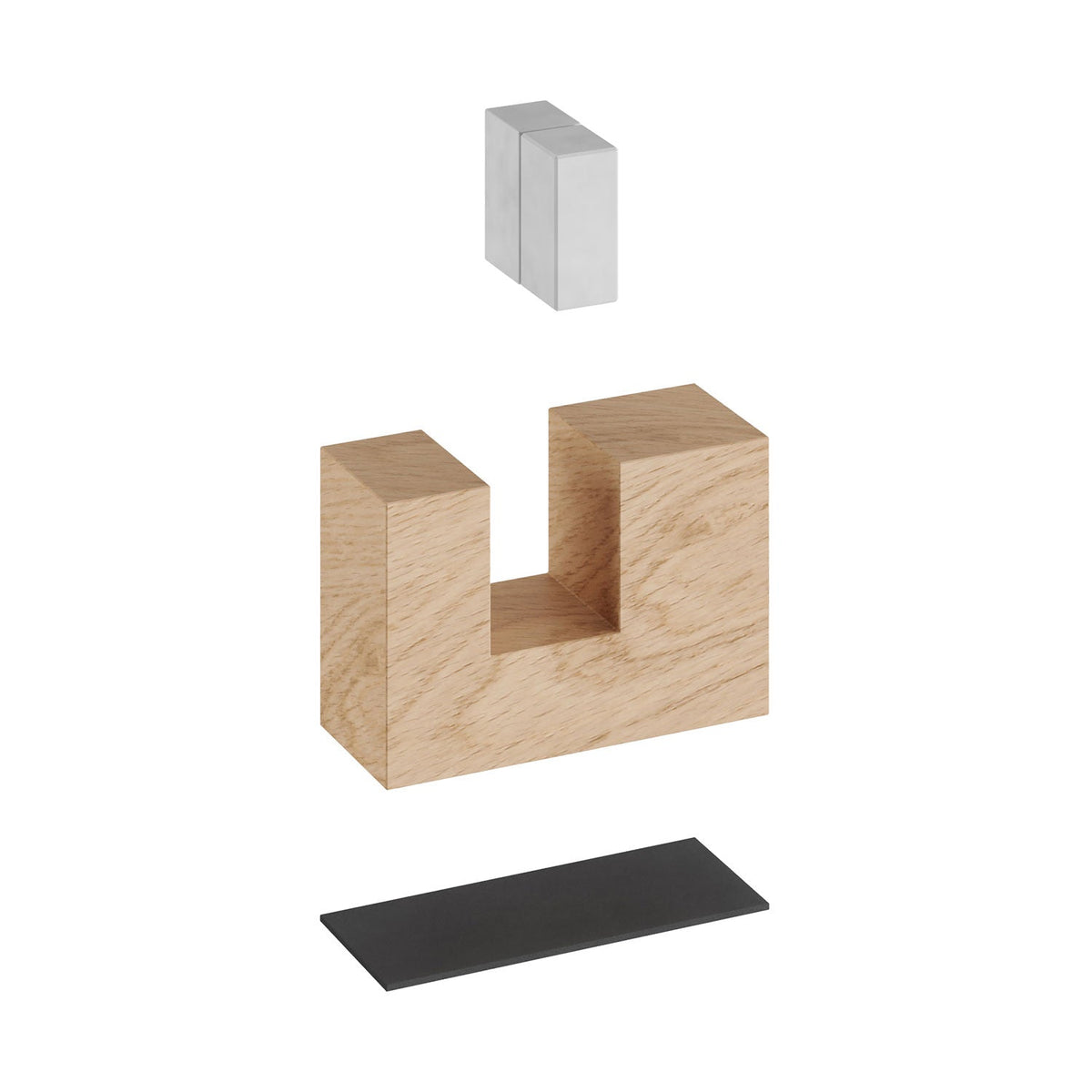 Holzfüße-Set, Tischlampenfuß – Neutral – Ansicht 2