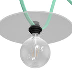 Fassungskit mit Doppelring für Lampenschirm E27 und Lumet-Lichterkettensystem aus schwarzem Thermoplast – Ansicht 4