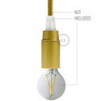 Lampenfassungen-Set E14 aus Bakelit – Gold – Ansicht 3