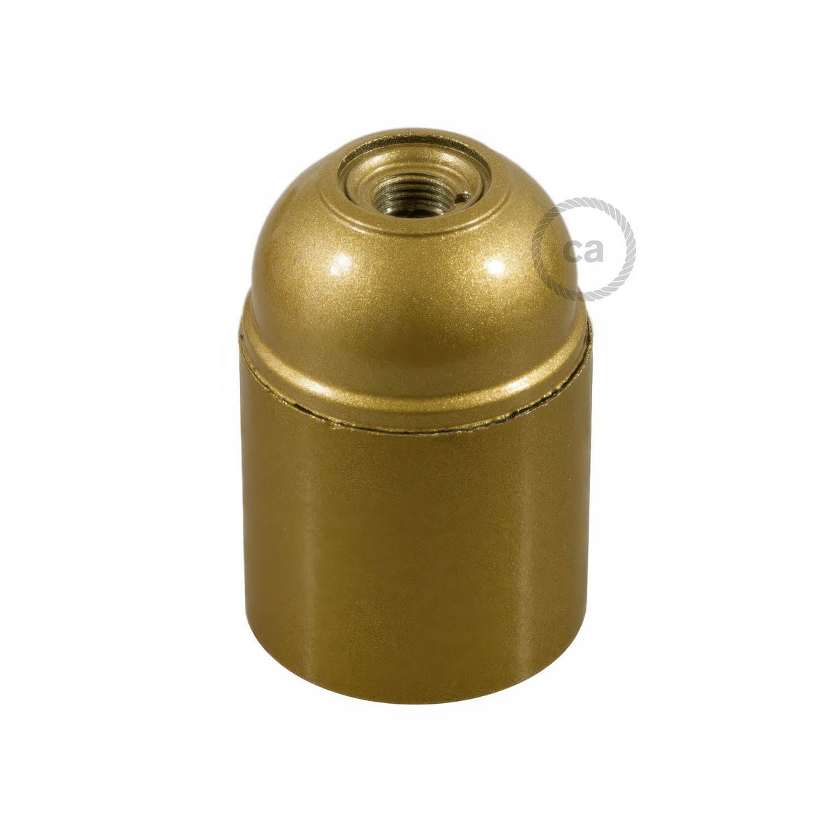 Kit Lampenfassungen E27 aus Bakelit – Gold
