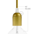 Kit Lampenfassungen E27 aus Bakelit – Gold – Ansicht 3