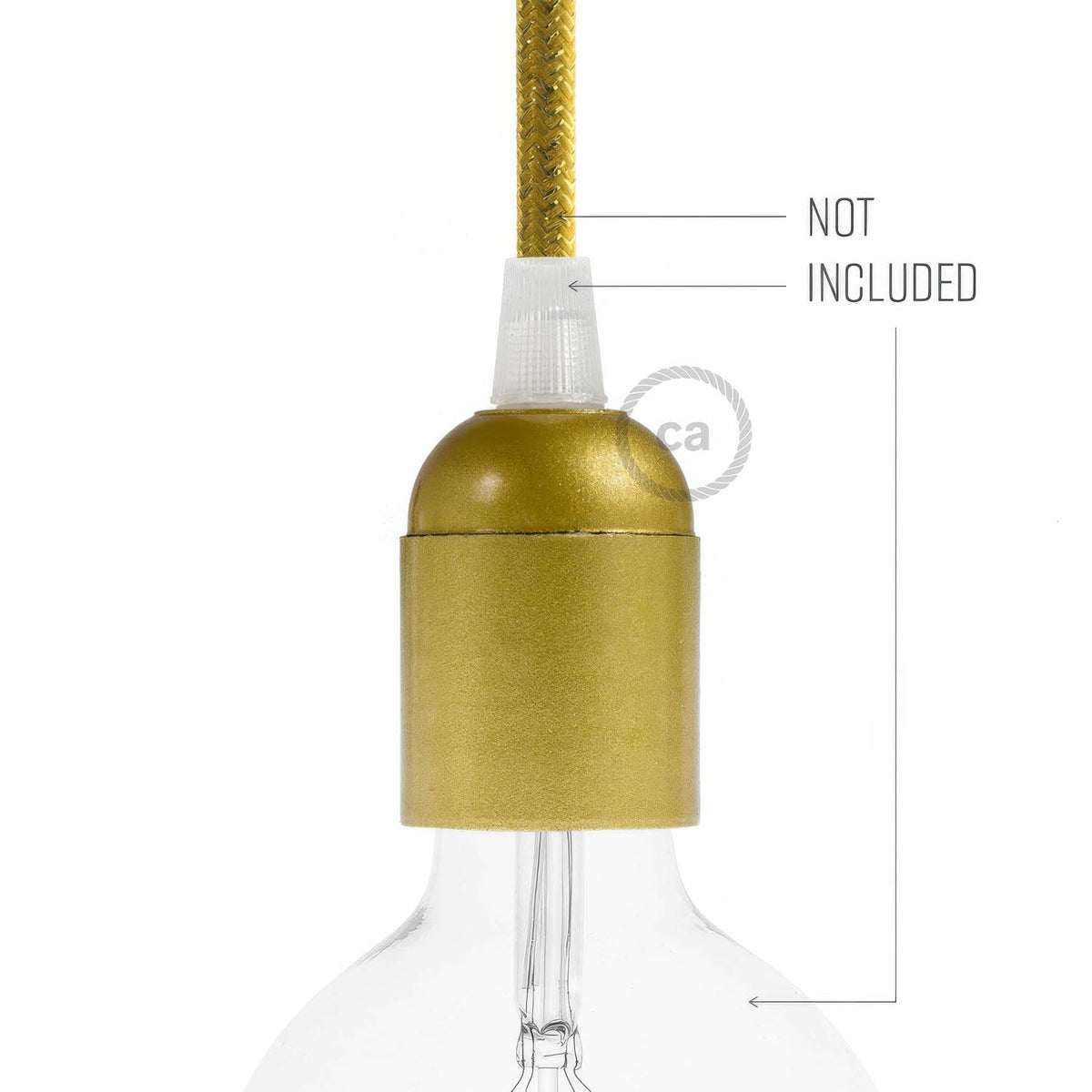 Kit Lampenfassungen E27 aus Bakelit – Gold – Ansicht 3