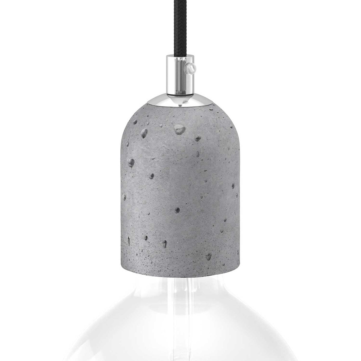 Kit Lampenfassung E27 aus Beton – Heller Beton