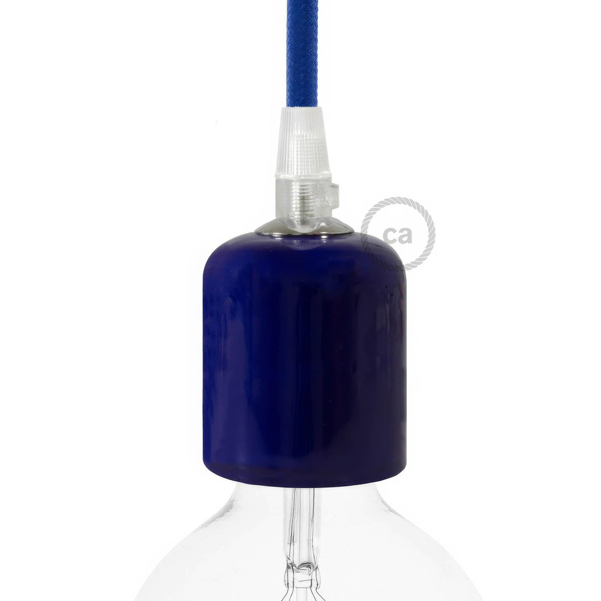 E27 Lampenfassung-Kit aus Keramik – Blau