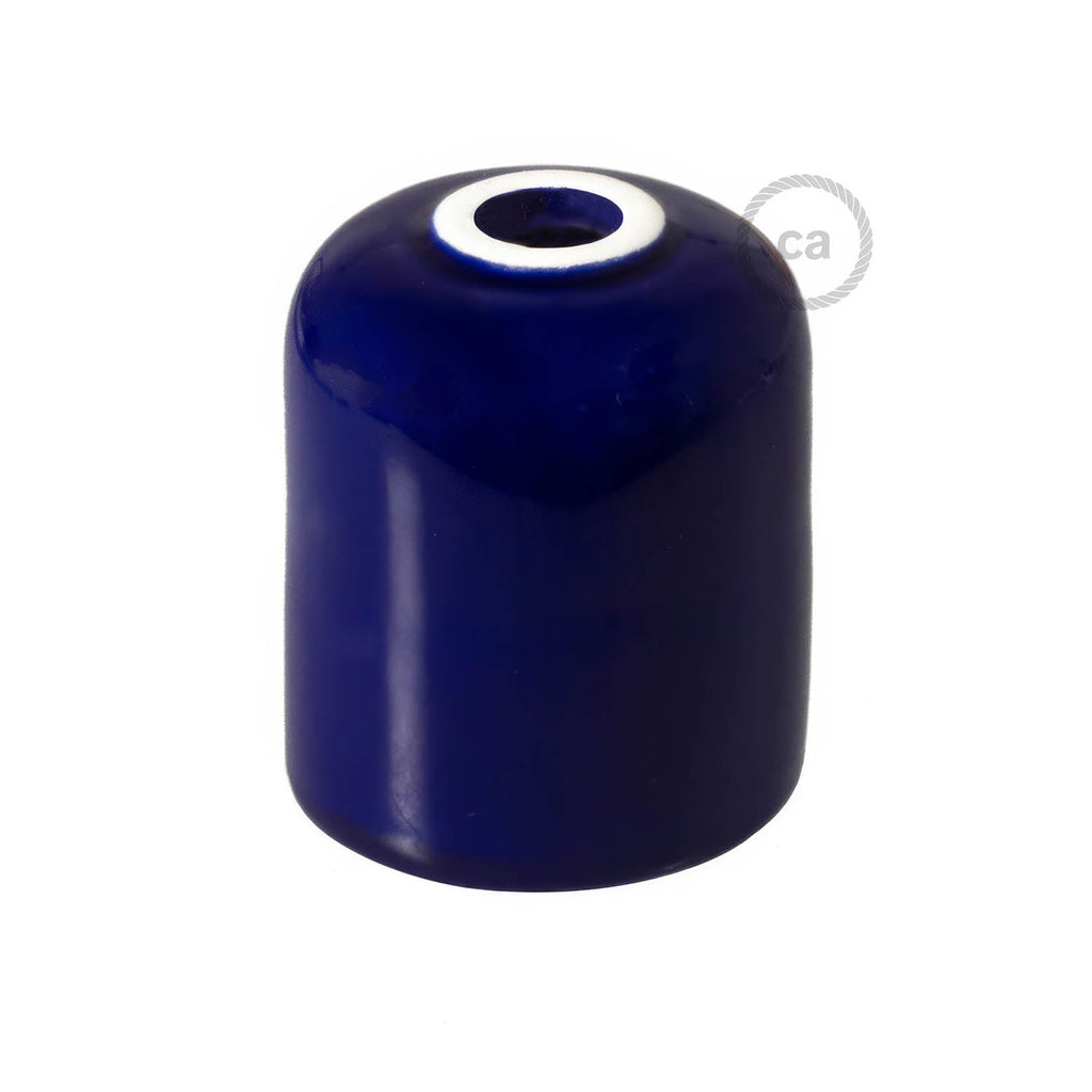 E27 Lampenfassung-Kit aus Keramik – Blau – Ansicht 3