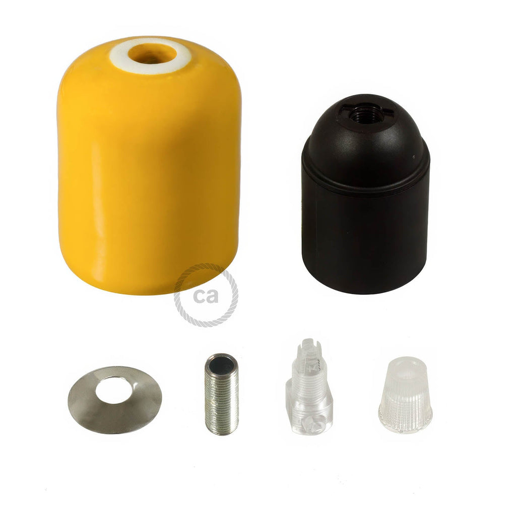 Keramik-Lampenfassungen-Kit E27 - Gelb – Ansicht 2
