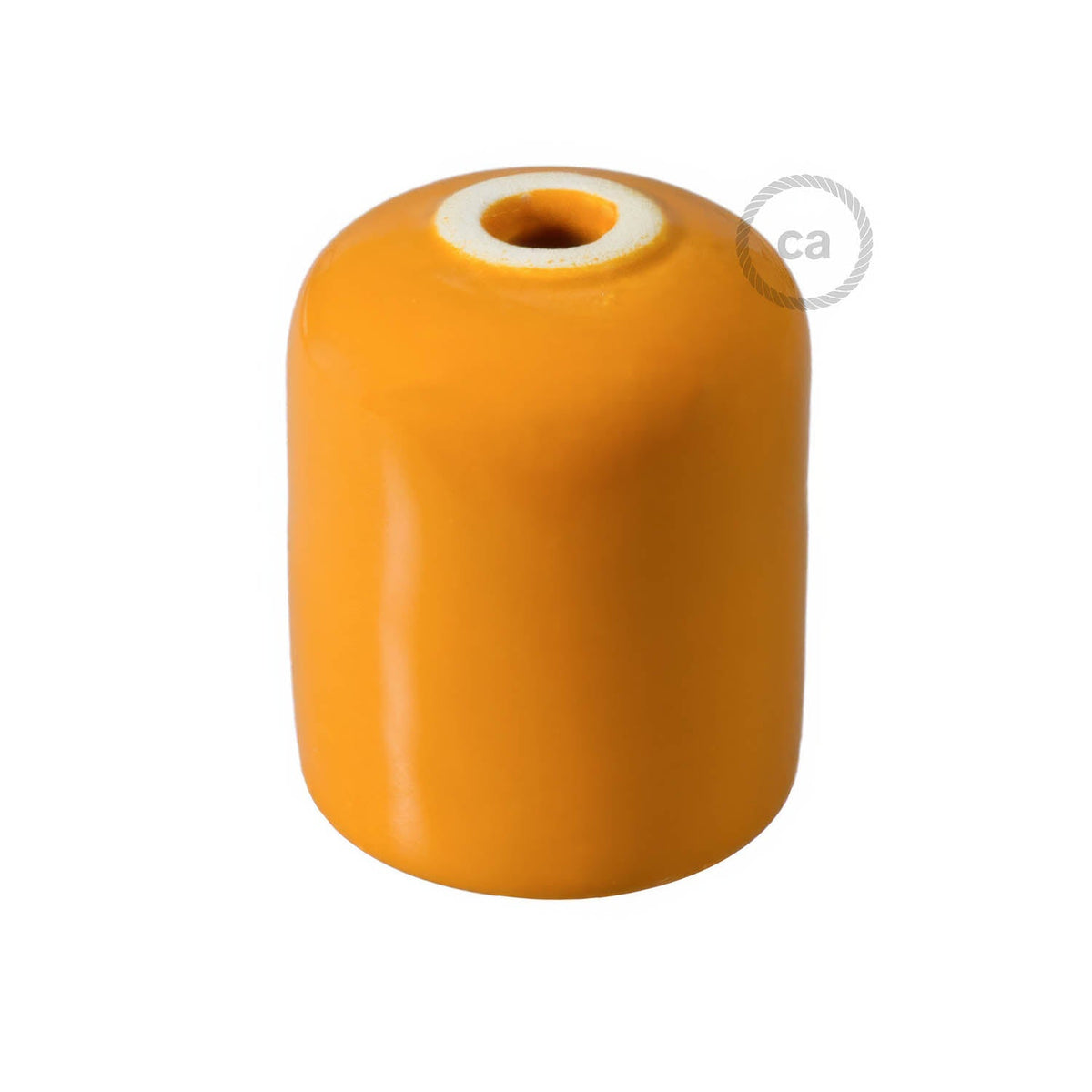 E27-Lampenfassung aus Keramik – Mandarine – Ansicht 3