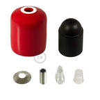 Lampenfassungen-Kit E27 aus Keramik – Rot – Ansicht 2